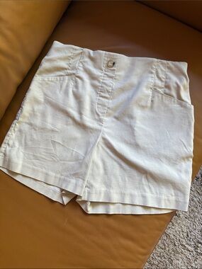 Tribal Cream High-Waist Shorts